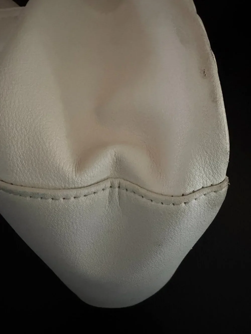 Juicy Couture White Faux Leather Quilted Small Backpack